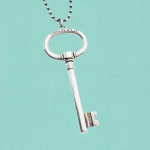 Tiffany & Co. Sterling Silver Key Necklace